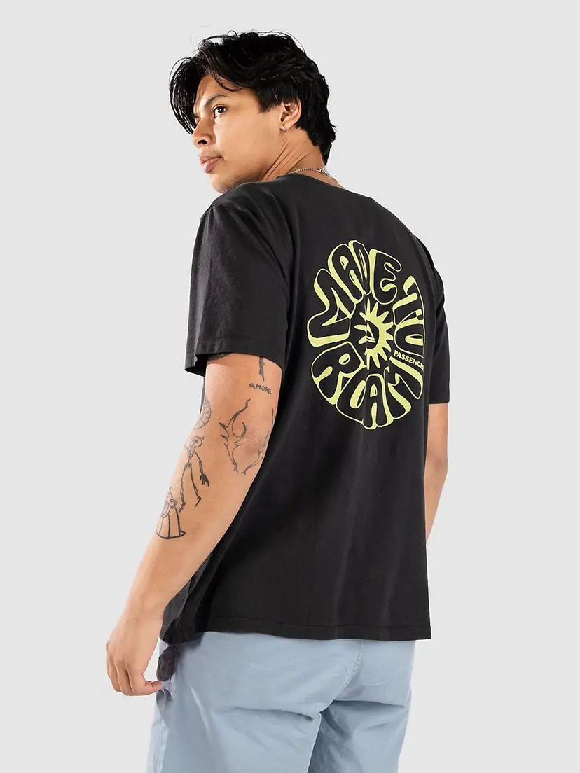 Passenger Passenger Easy Days Recycled Cotton T-skjorte svart