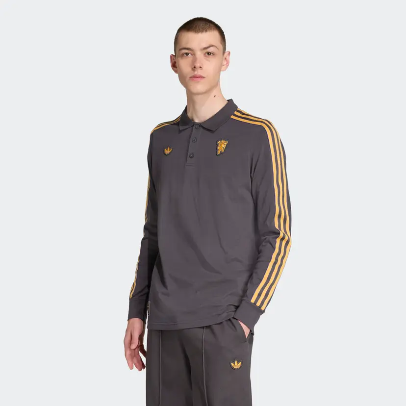 Adidas Manchester United Terrace Icons Long Sleeve Poloskjorte