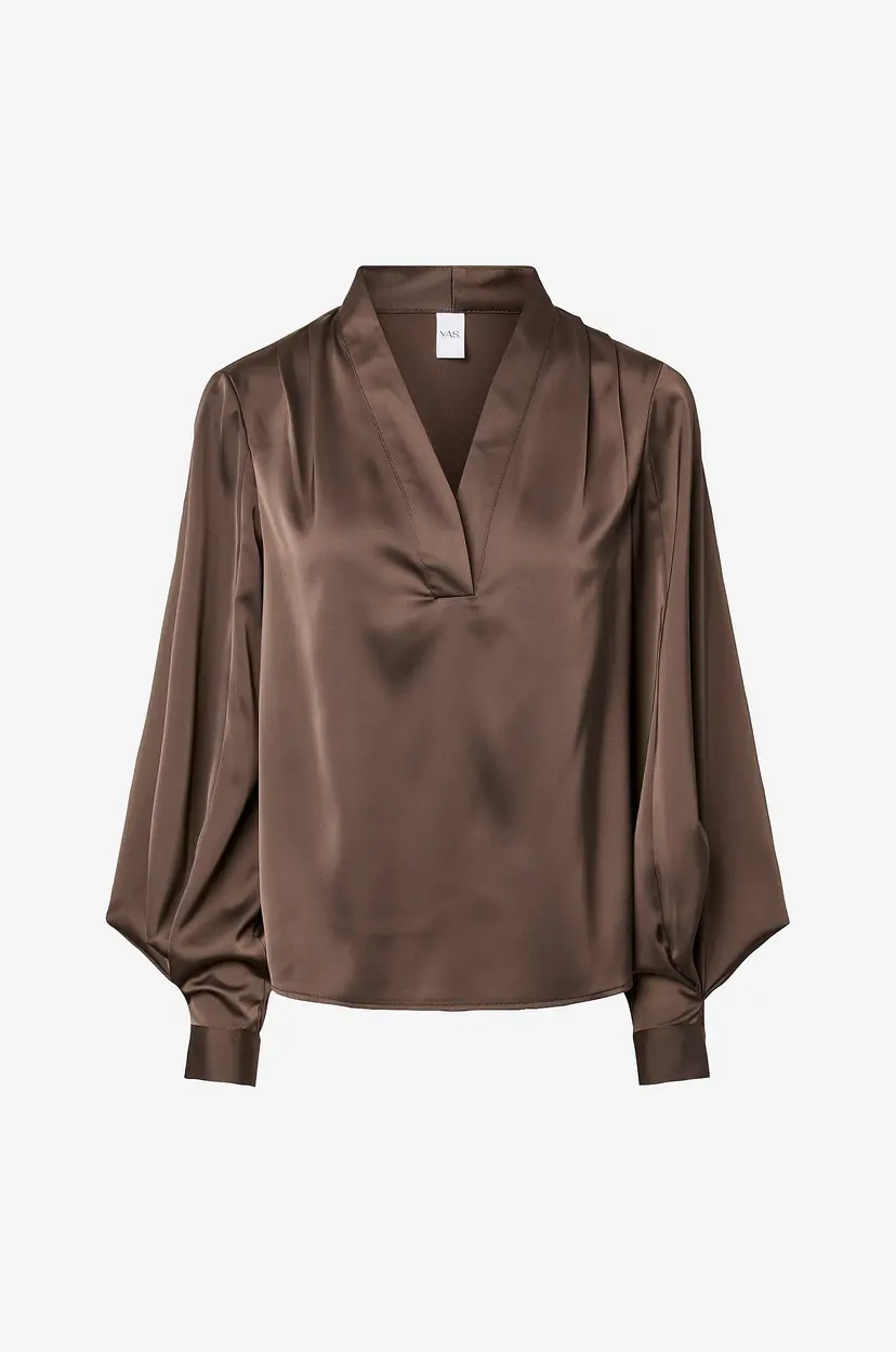 Y.A.S Bluse Yaspella Ls Top S. - Natur