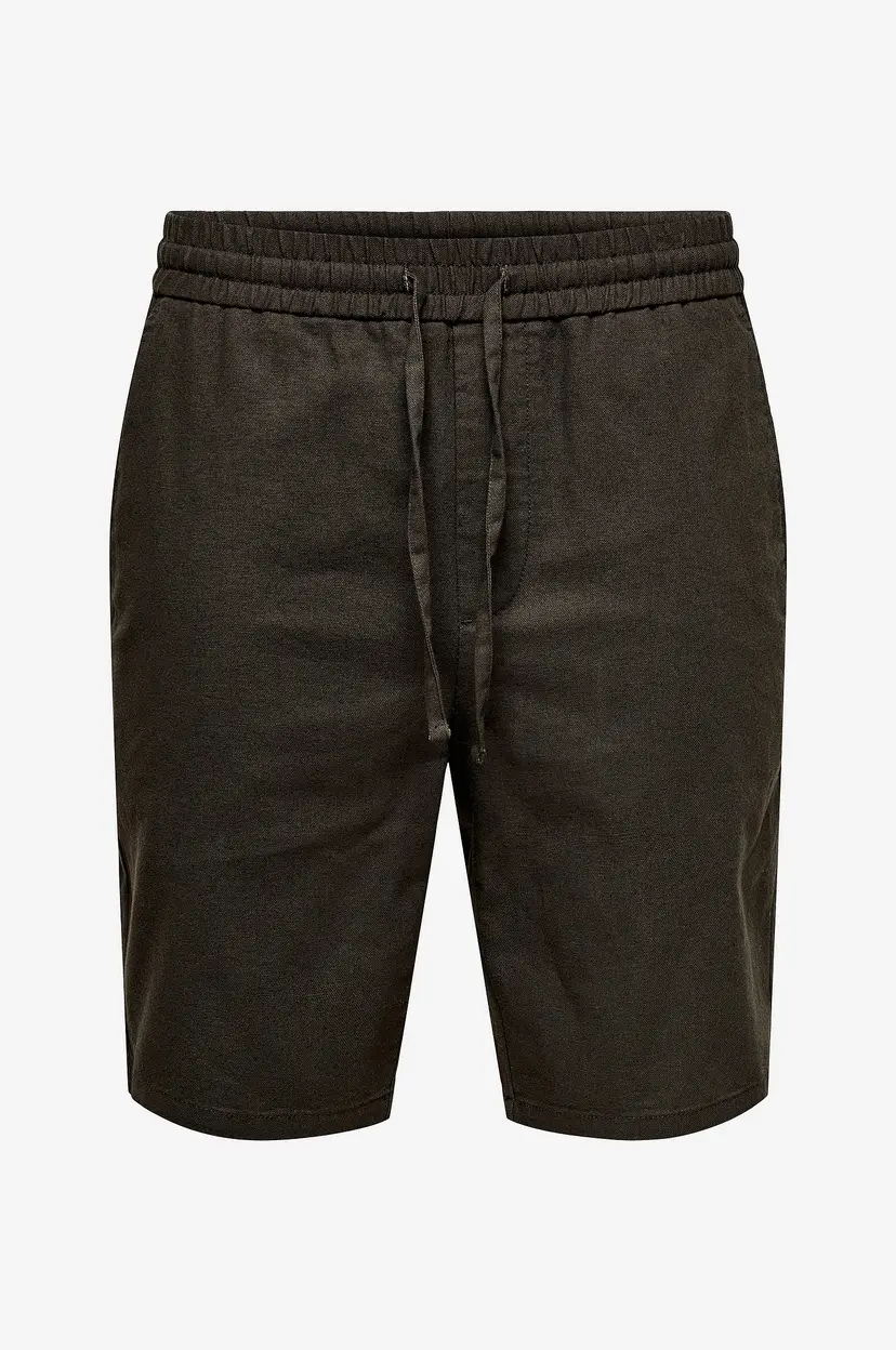 Only & Sons Shorts onsLinus 0007 Cot Lin Shorts - Natur