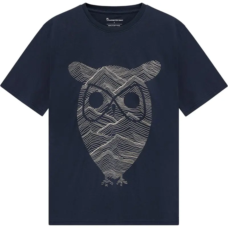 KnowledgeCotton Apparel KnowledgeCotton Apparel Front Print T-Shirt Night Sky
