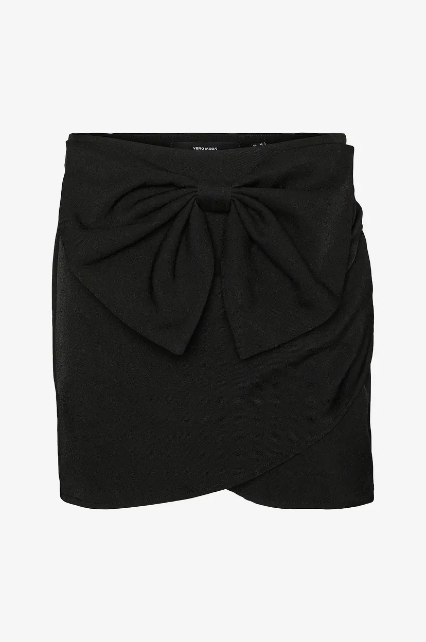 Vero Moda Skjørt vmDarci MW Short Bow Skirt - Svart