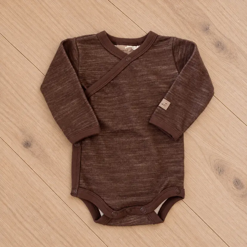 Need it Fold-over body i ull/bambus "Digg" Brun
