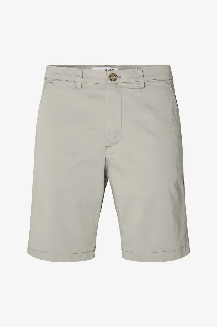 Selected Men Chinoshorts slhSlim-Miles Flex Shorts - Grå