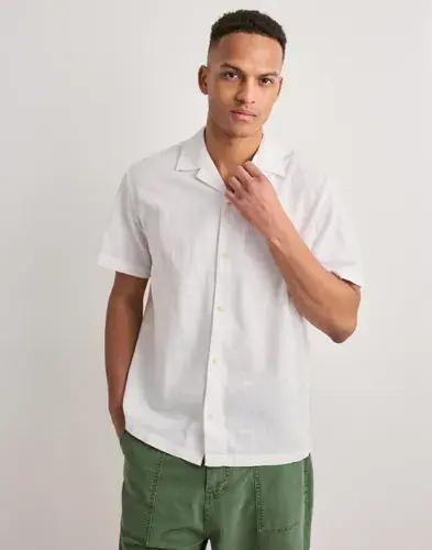 Jack & Jones Jack & Jones Jjesummer Linen Blend Resort Shirt Linskjorter Hvit