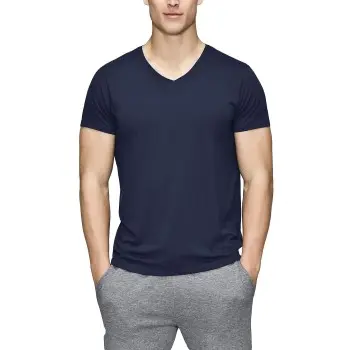 JBS of Denmark JBS of Denmark Bamboo Blend V-neck T-shirt Marine 3XL Herre