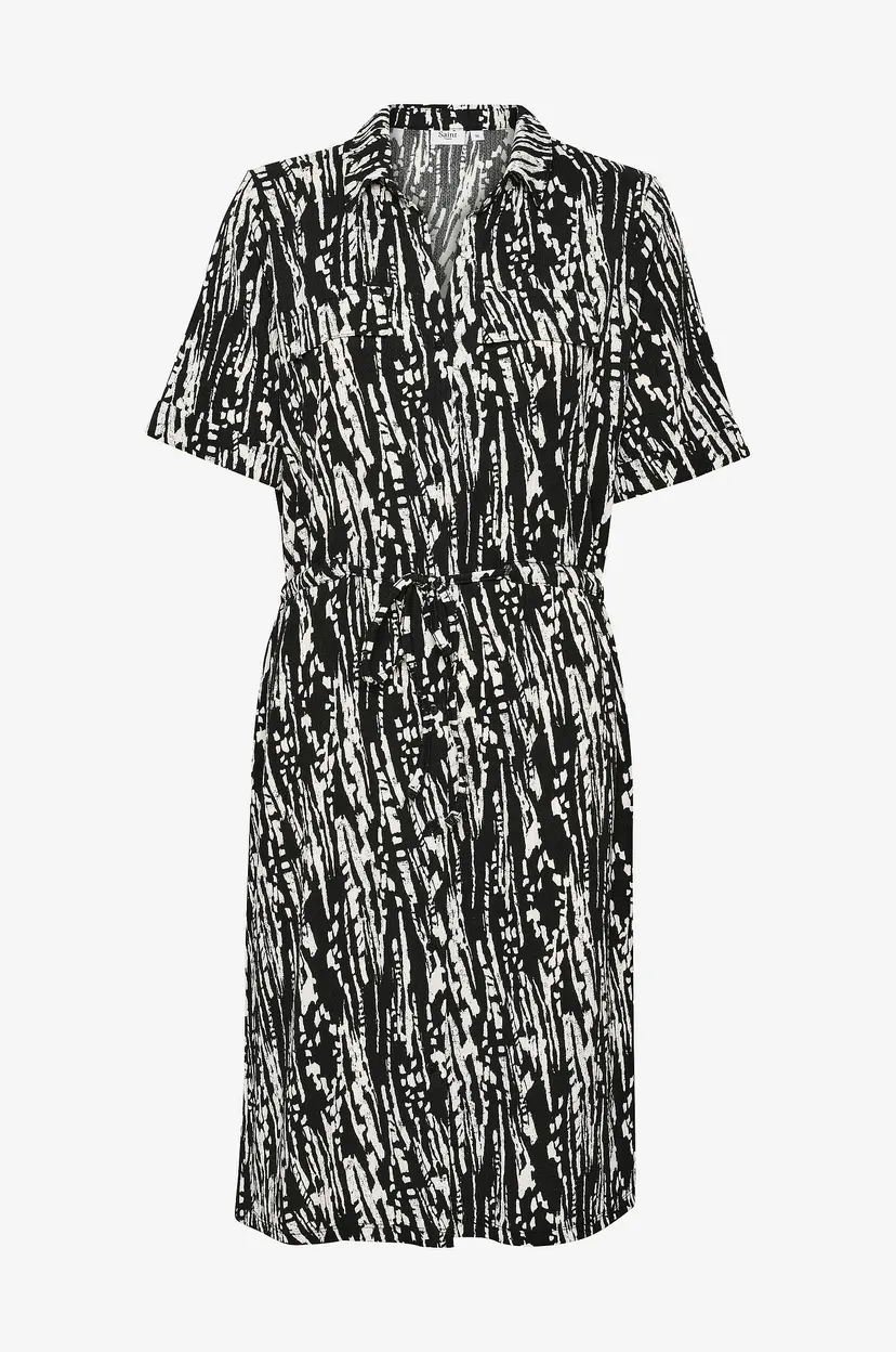 Saint Tropez Skjortekjole ValdaSZ Dress - Svart
