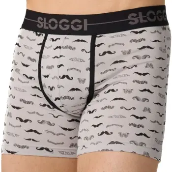 Sloggi Sloggi 2P Men GO Movember Short Svart/Hvit bomull Large Herre