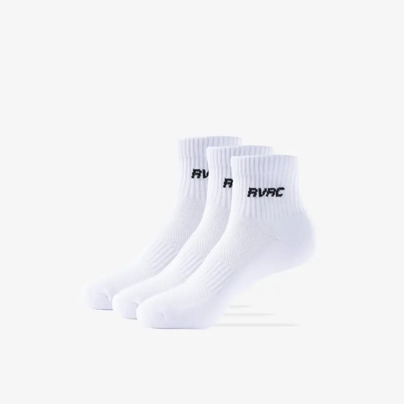 RevolutionRace 3-pack Core Ribbed Low Socks Unisex White