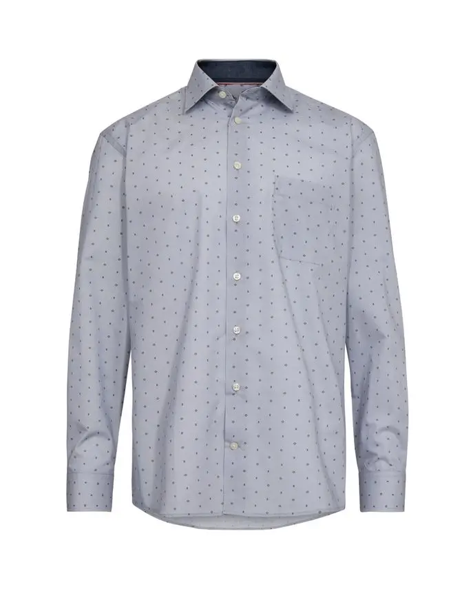 Black Blue Shirt l/s regular fit