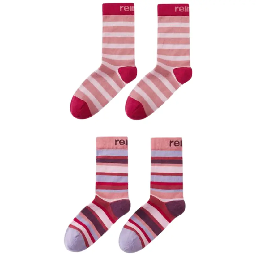 Reima Reima Parit Striped Socks Rose Blush