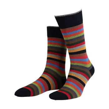 Amanda Christensen Amanda Christensen Strømper True Block Stripe Ankle Sock Rød/Svart
