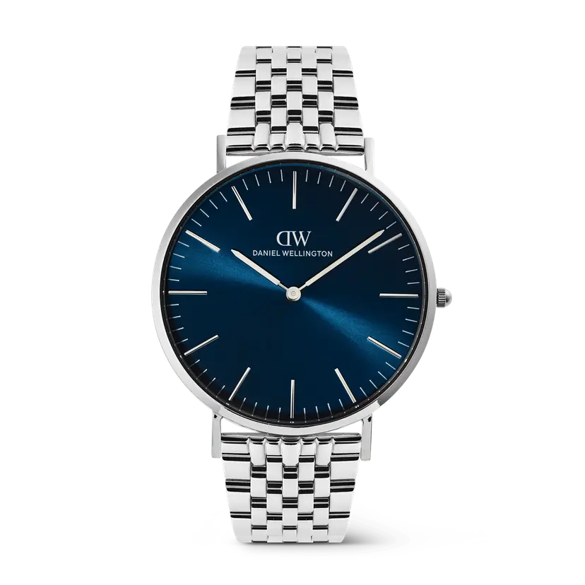 Daniel Wellington Silver 40mm Watch Classic 7-link Arctic | DW