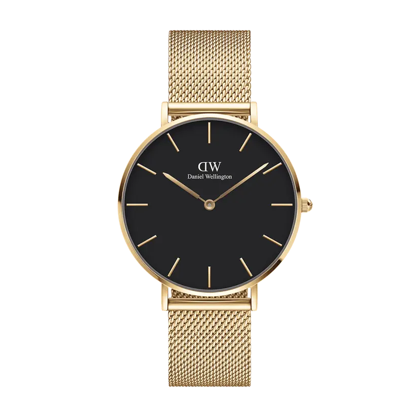 Daniel Wellington Gold 32mm Watch Petite Evergold Black | DW
