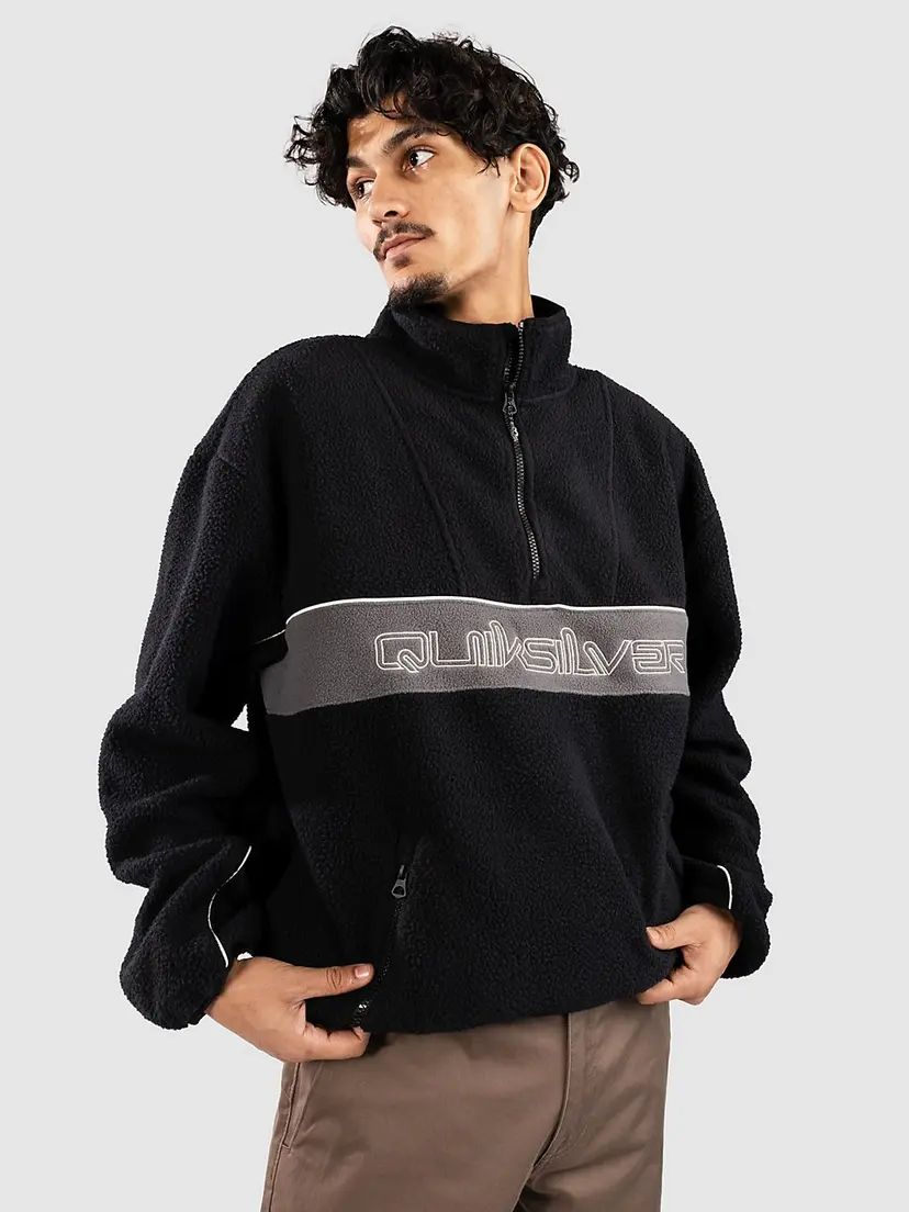 Quiksilver Quiksilver Omni Sherpa Half-Zip Fleecegenser svart
