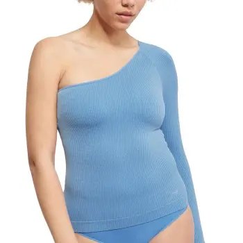 Sloggi Sloggi EVER Infused Relax One-Shoulder Top Lysblå Large Dame
