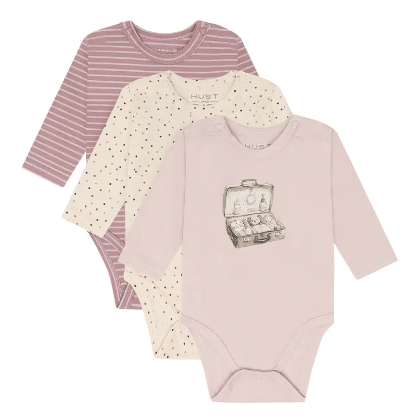 Hust and Claire Hust & Claire - Body 3-pk Base Hushed Pink