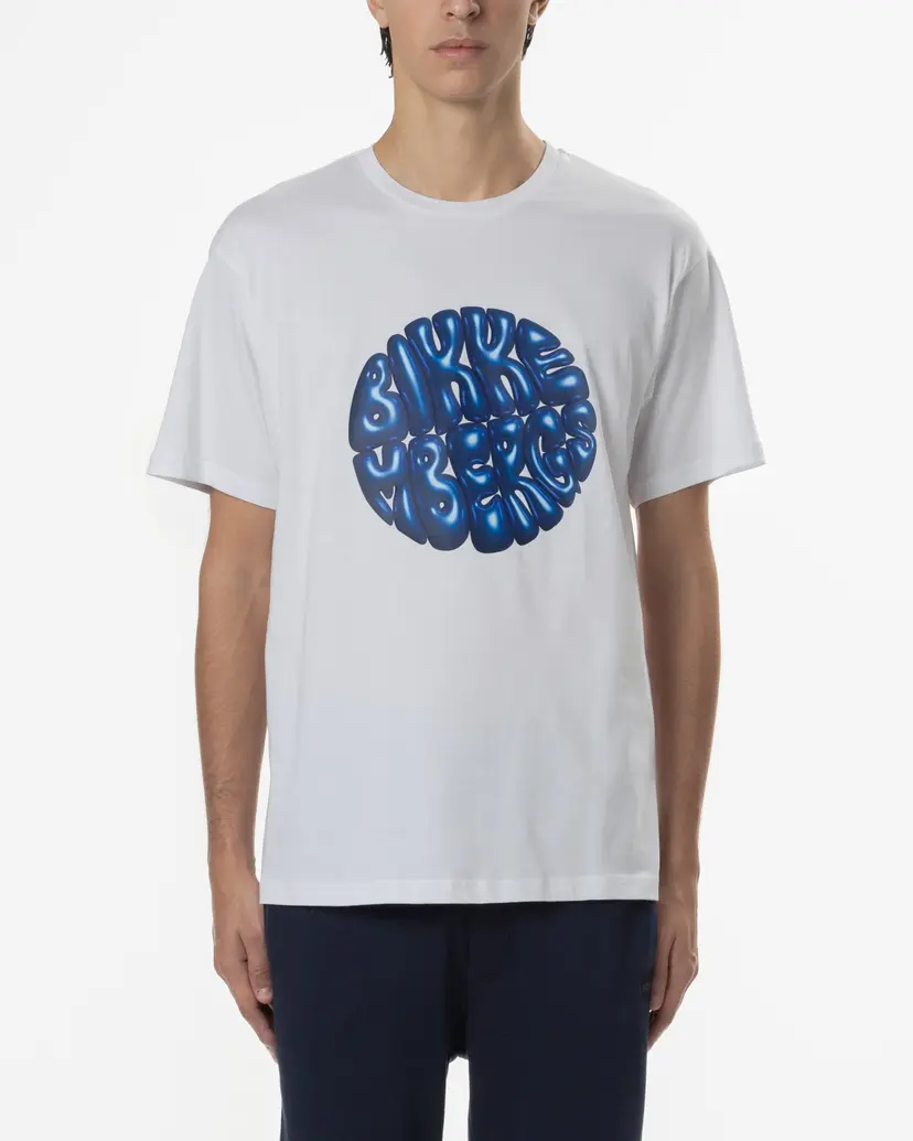 Bikkembergs Bikkembergs BMT0595 White Oversized t-shirt