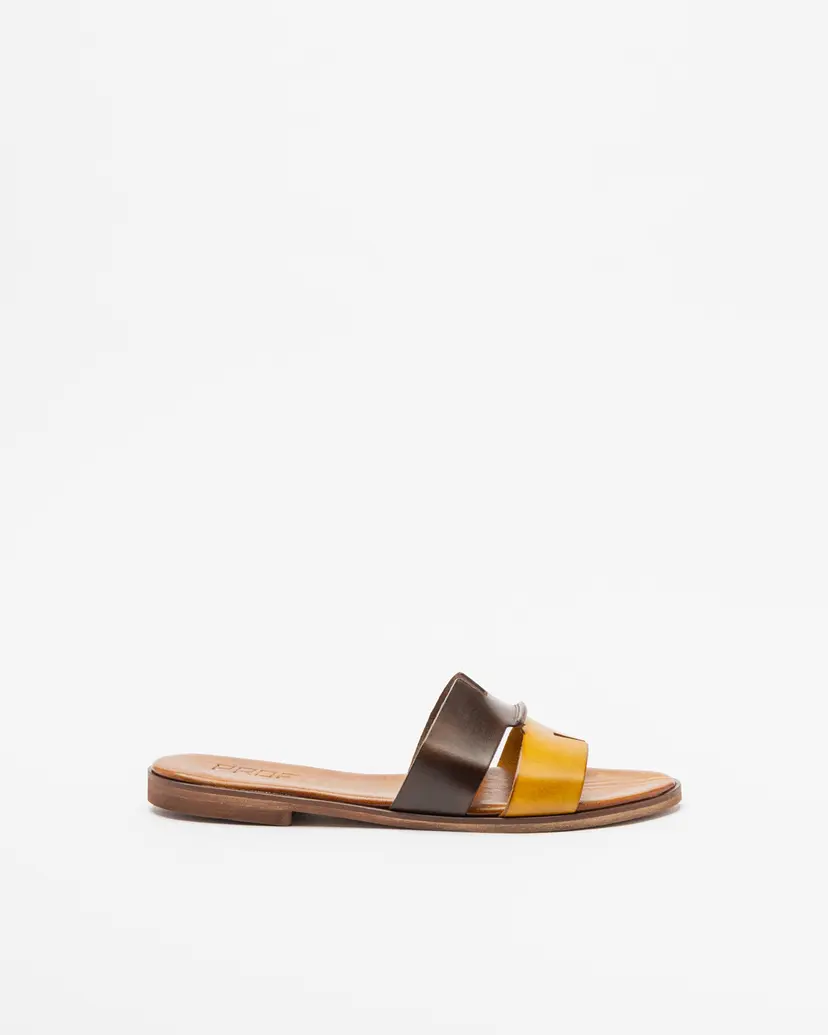 PROF PROF A167 Brown Slide sandals