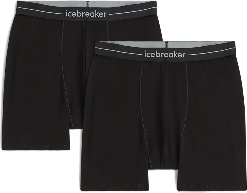 Icebreaker Icebreaker Men's Merino 150 Anatomica Boxers 2-Pack Black