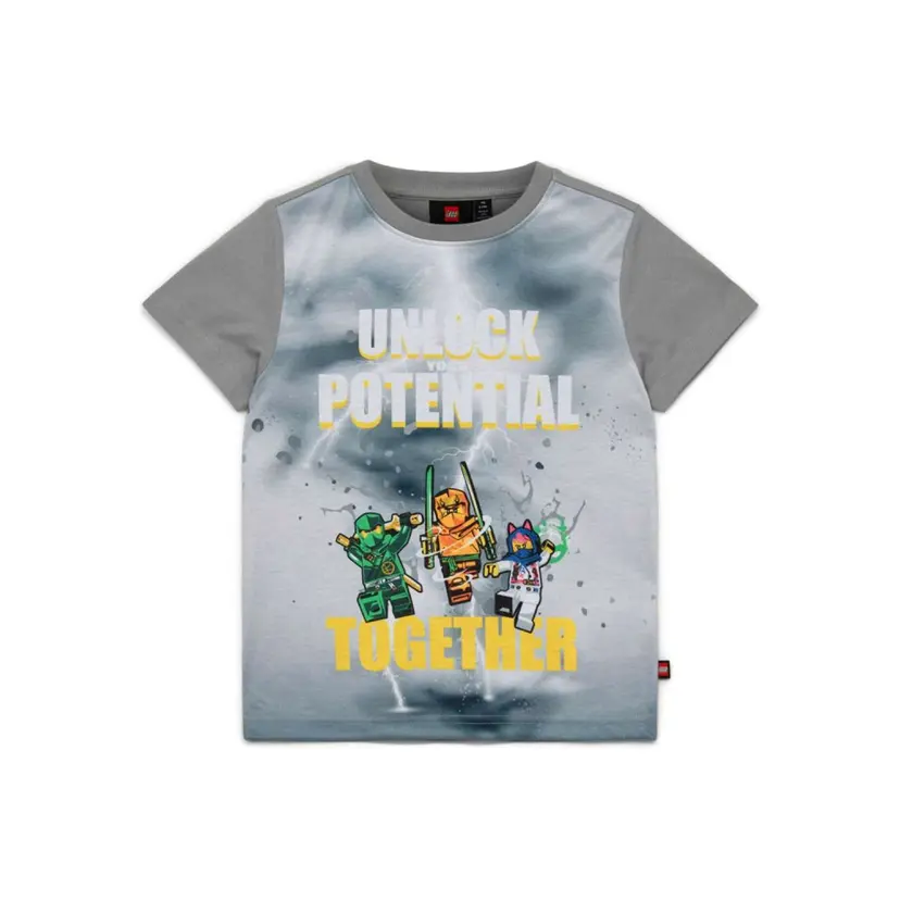 LEGO Kidswear LEGO Ninjago kortermet t-skjorte, Lys grå