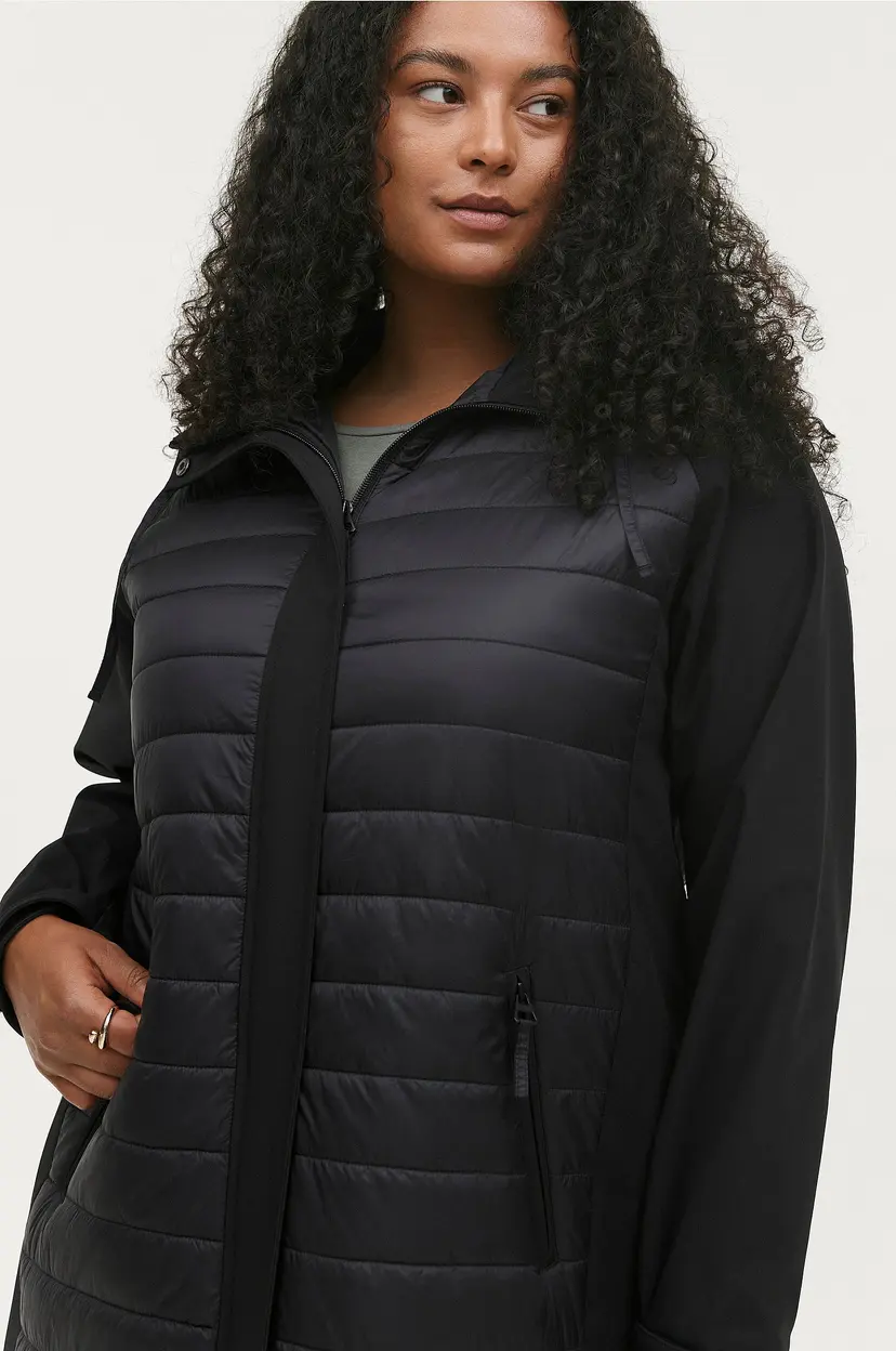 Ellos Plus collection Polstre softshell jakke - Svart