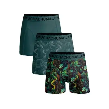 Muchachomalo Muchachomalo 3P Cotton Stretch Boxer Grønn Mønster bomull X-Large Herre