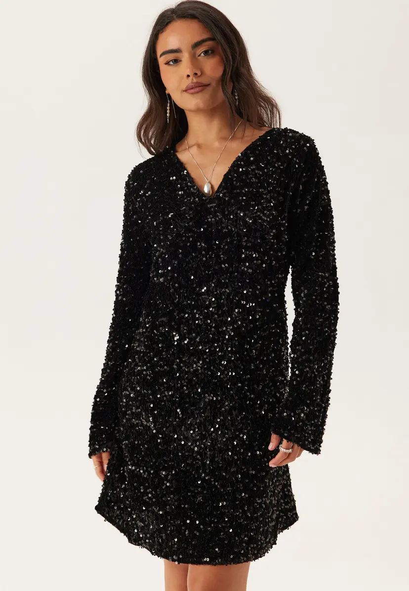 Pieces Pckam Ls V-neck New Dress Jrs