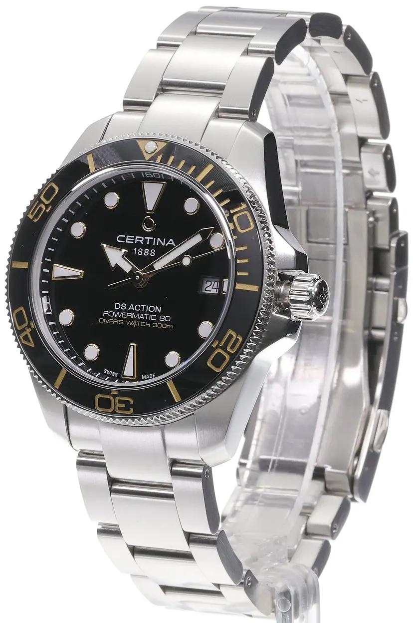 Certina Certina Herreklokke C048.407.11.051.01 Ds Action Sort/Stål Ø40.5 mm