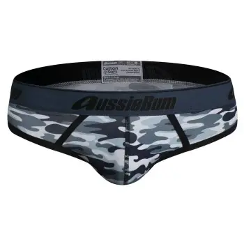 aussieBum aussieBum 2P CottonSoft Brief Blå bomull Large Herre