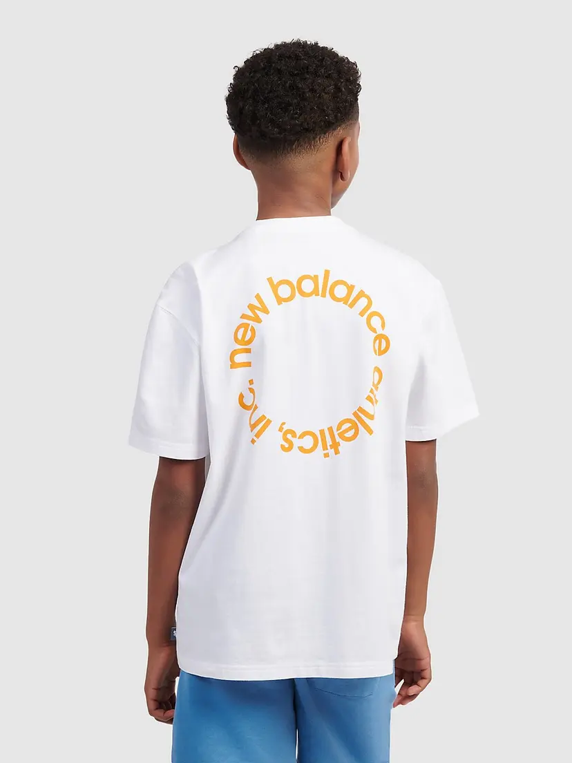 New Balance New Balance Circular Logo Graphic Kids T-skjorte grønn