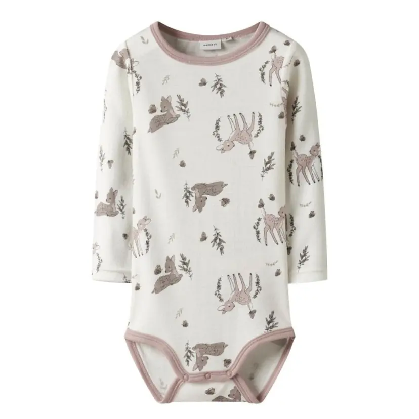 NAME IT Name It - Ullbody Willitus Pink/ Snow White Deer