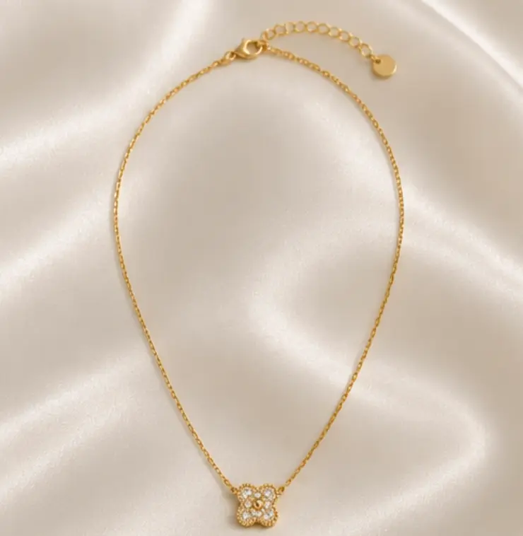 Aiyanna Lone Four Leaf Necklace