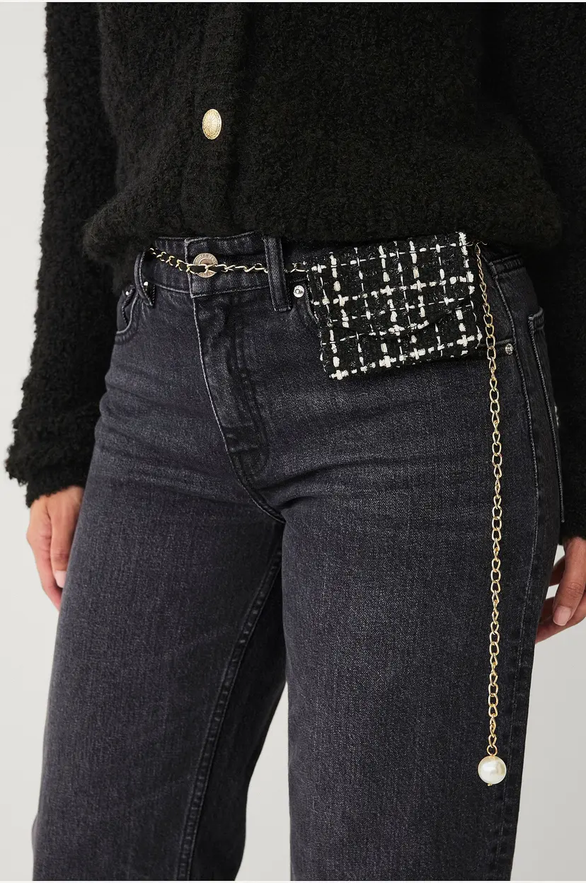 Ellos Collection Belte Katja med liten veske - Svart
