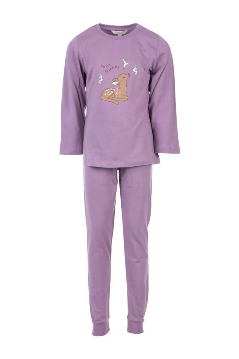 Salto Salto Furry Friends 2-Delt Pyjamas Orchid (98/104)