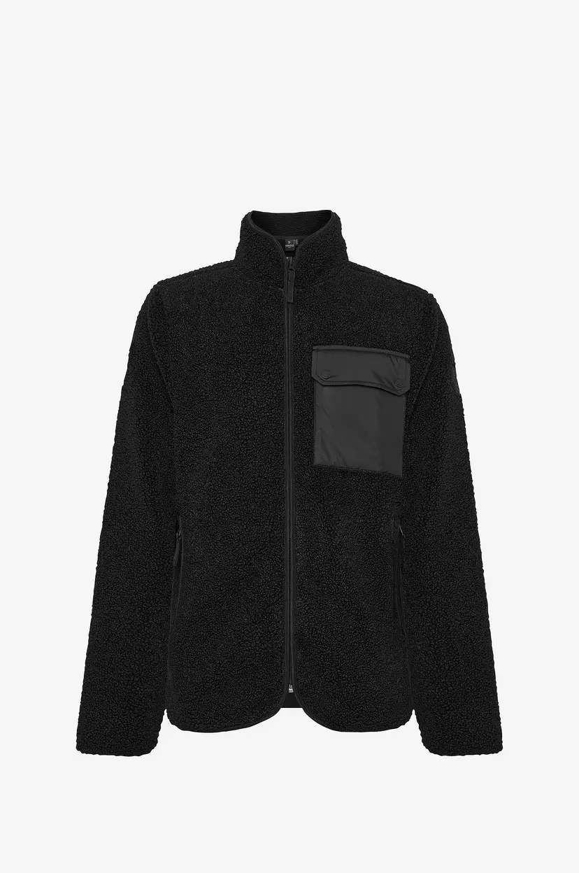 Didriksons Fleecejakke Peter Full-zip - Svart