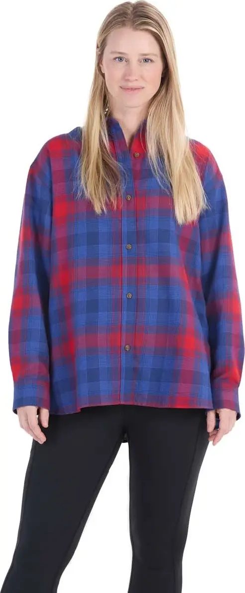 Marmot Marmot Women's Fairfax Lightweight Relaxed Flannel Team Red