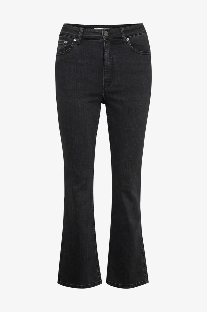 Gestuz Jeans EmilindaGZ HW 7/8 Flared Pants - Grå