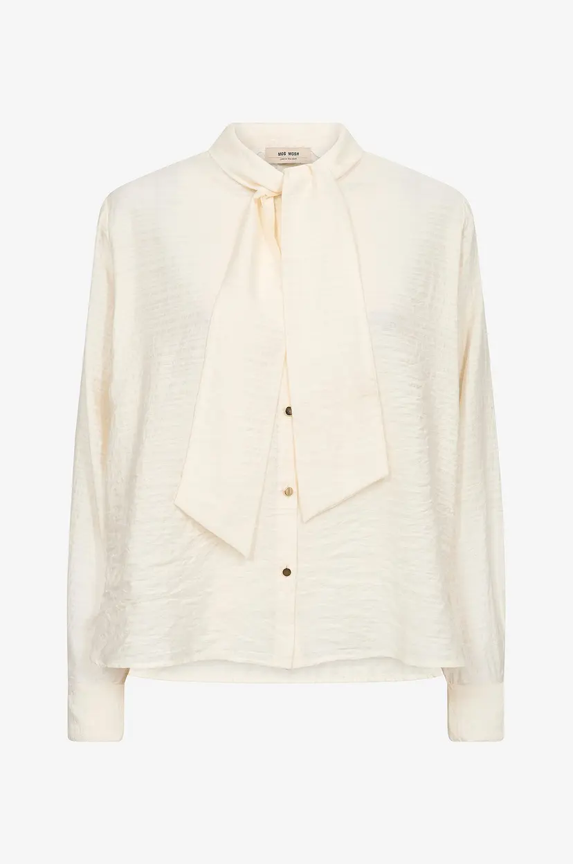 Mos Mosh Bluse MMSaba Tie Shirt - Hvit