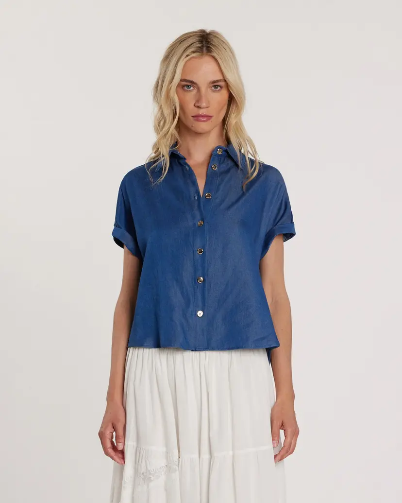 Relish Relish CRIS Blue Short sleeve shirt