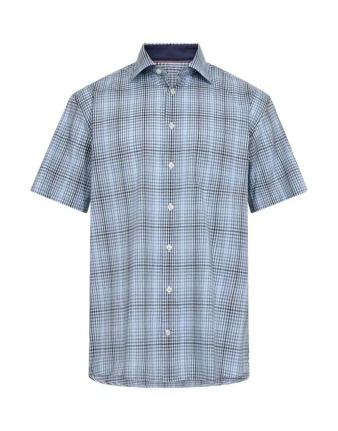 Black Blue Shirt s/s regular fit