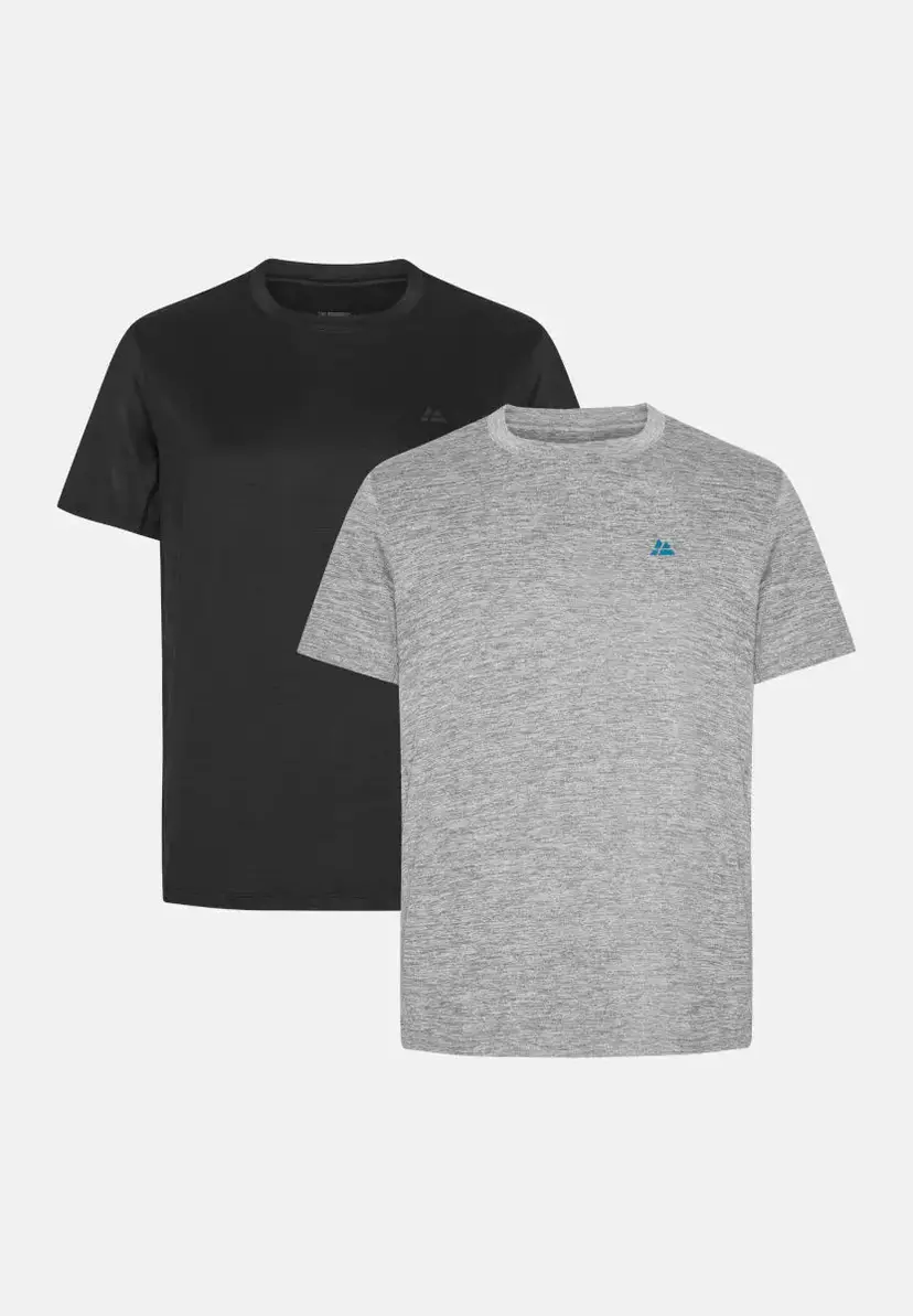 DANISH ENDURANCE DANISH ENDURANCE SUSTAIN SPORTS T-SHIRT, Sort | Grå Melange, M
