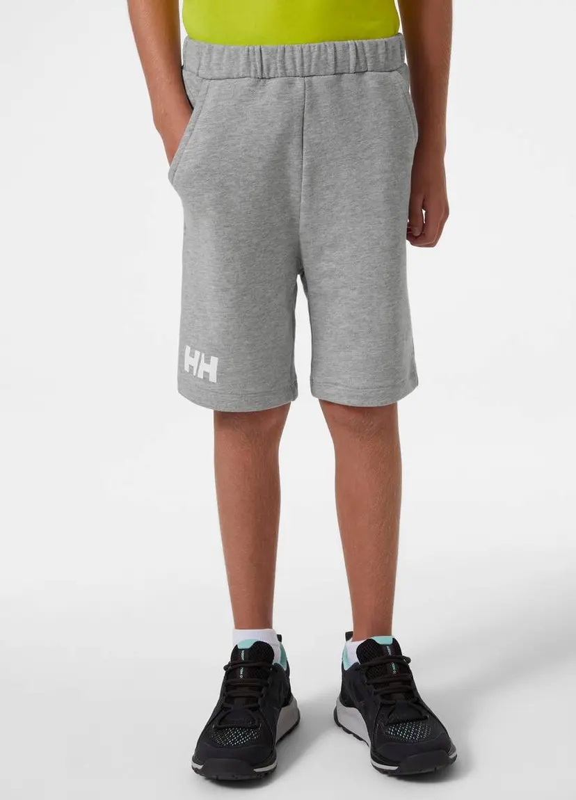 Helly Hansen Helly Hansen Jr HH Logo Shorts Grey Melange (176 /16 år)