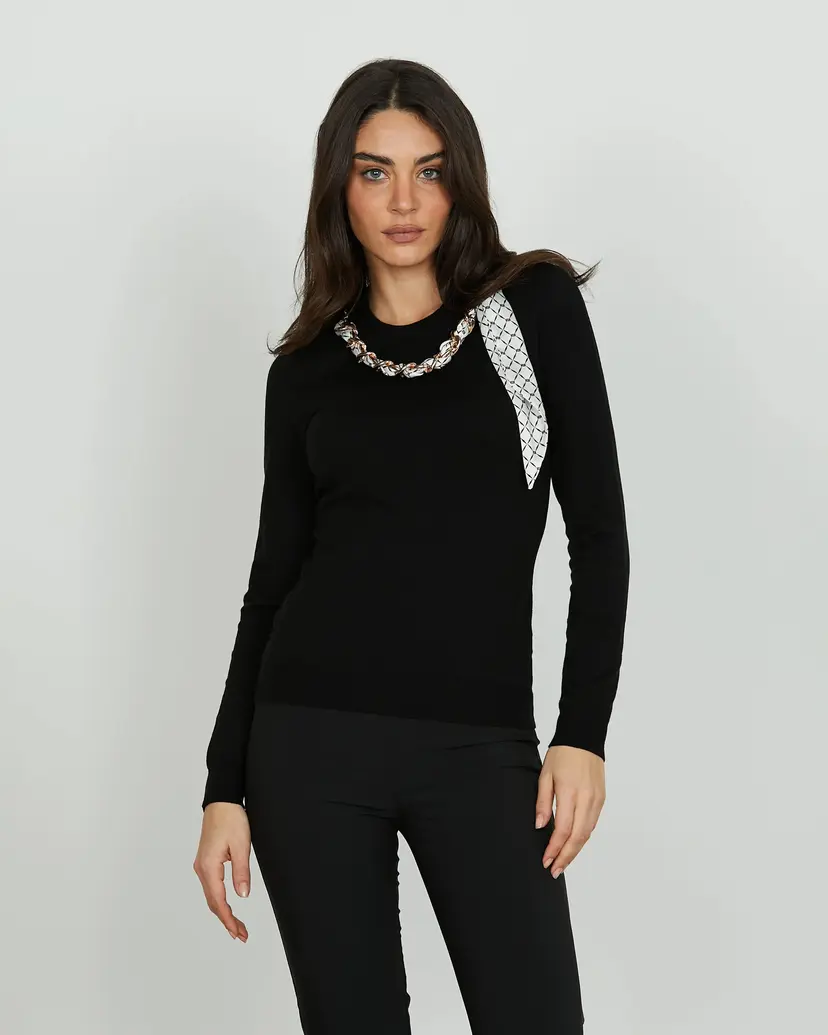Relish Relish ISOTTA Black Knitted sweatshirt
