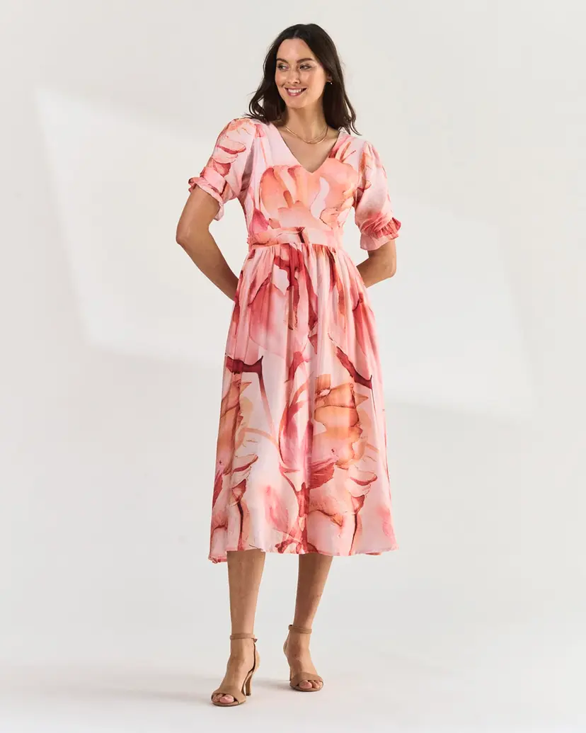 Floyd Midikjole Helen Neah - Rosa - Str L