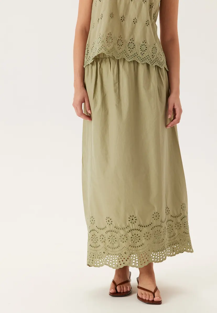 ONLY Onllou Life Emb Long Skirt