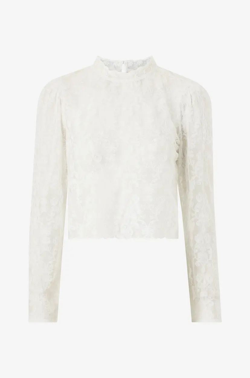 Mango Bluse Blouse Scalo - Hvit