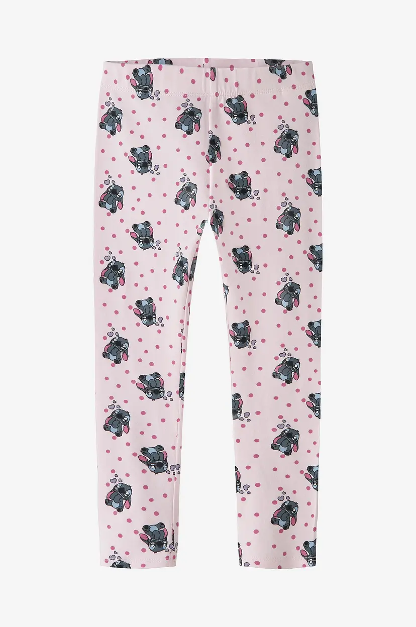 NAME IT Bukser Nmfandrea Stitch Legging Wdi - Rosa