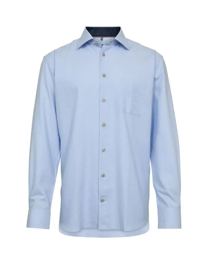 Black Blue Regular fit l/s shirt