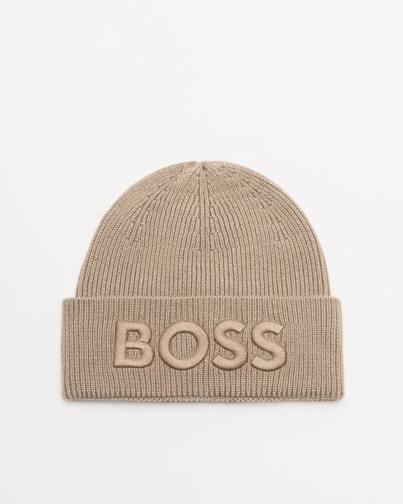 BOSS Boss Afox Taupe Beanie
